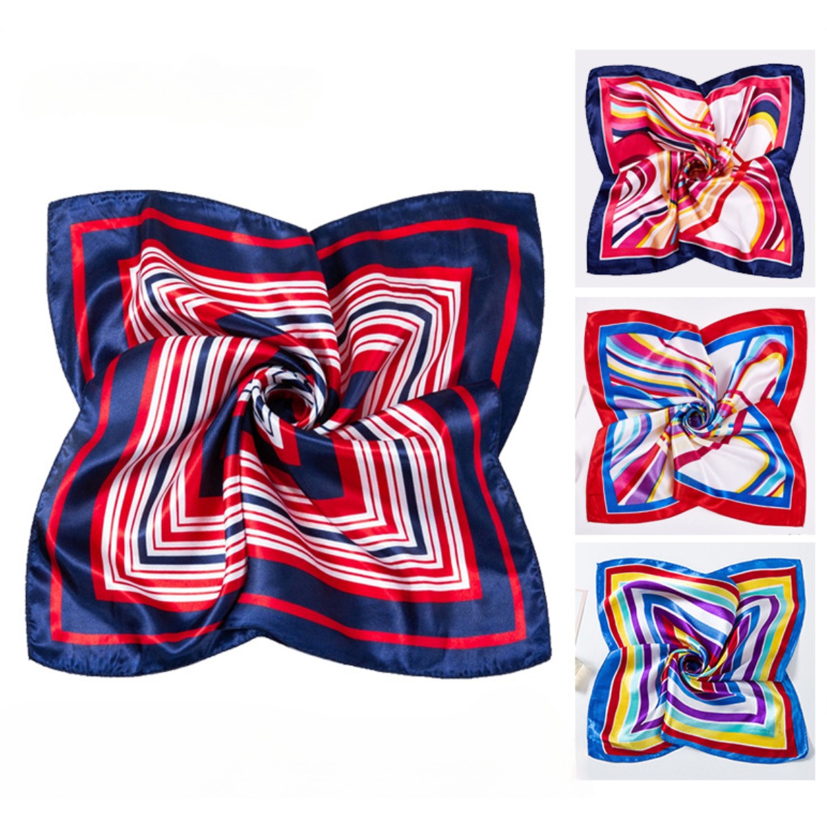 Scarf Silk Square - 50*50cm Square Silk Scarves Scarf Women's