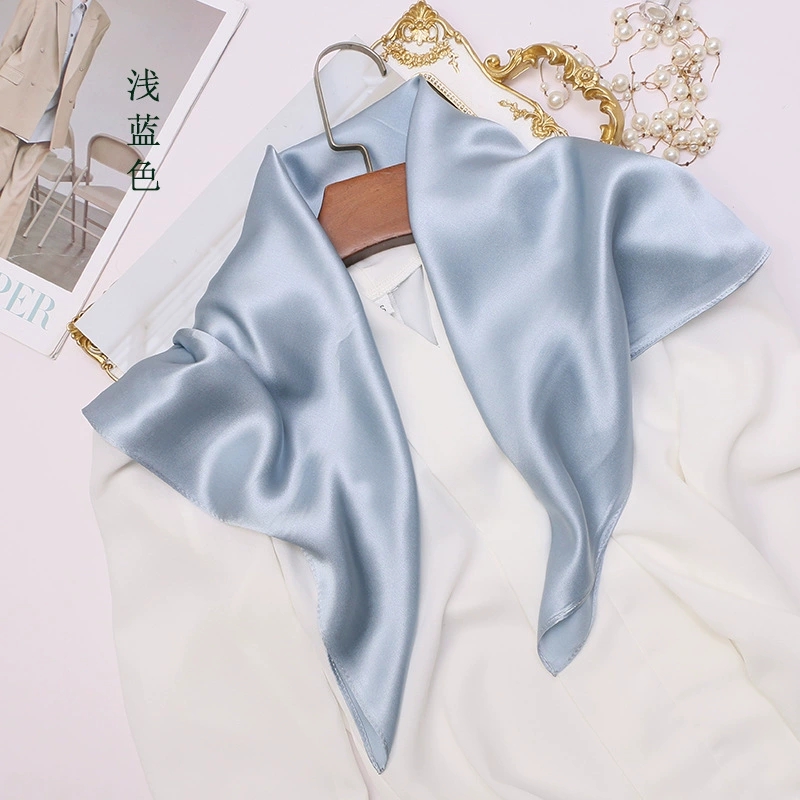 Scarf Silk Square - Spring & Summer Solid Color Mulberry