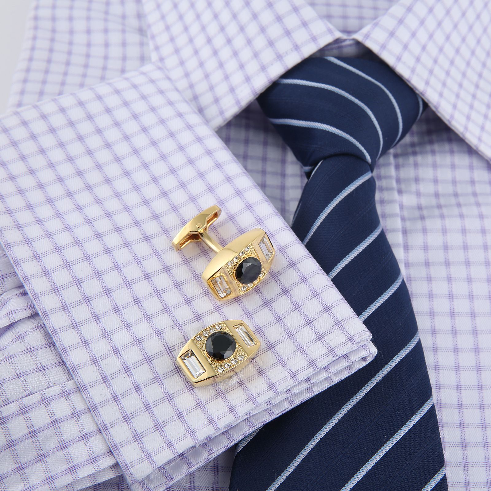 High Quality Cufflinks Necktie - Tie Bar Set Gift 评论和价格