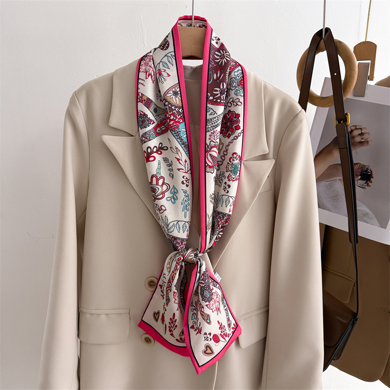 2026 Women's Silk Feel Printed - Face Scarf Mask 评论和价格