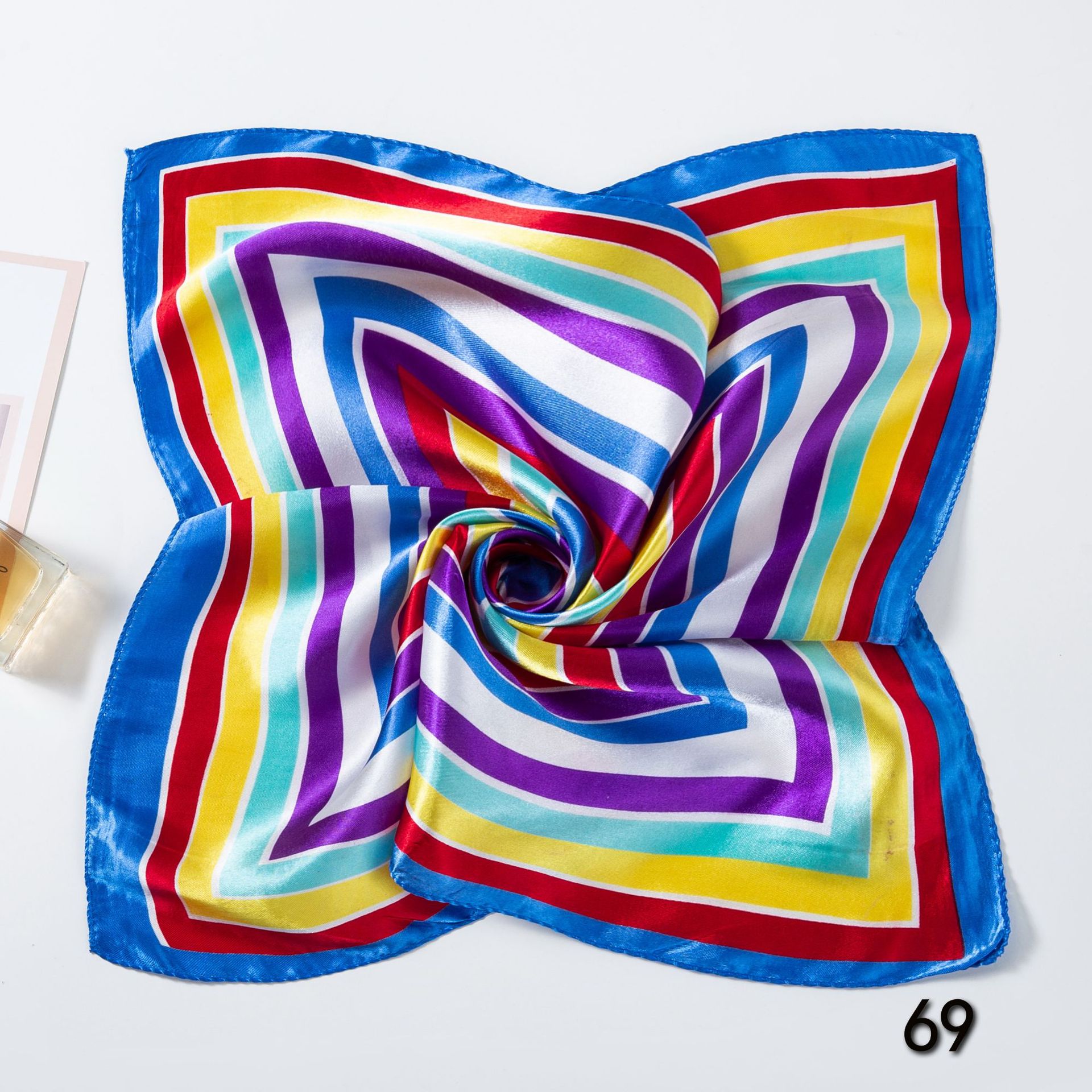 50*50cm Square Silk Scarves Sc - Scarf Silk Square 评论和价格