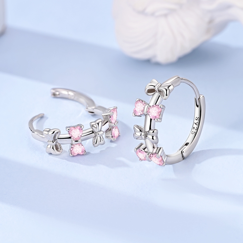 925 Sterling Silver Bow Jewelr - Tie Clip Silver 评论和价格