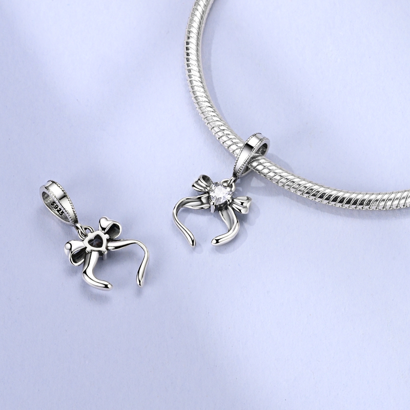 925 Sterling Silver Bow Jewelr - Tie Clip Silver 评论和价格