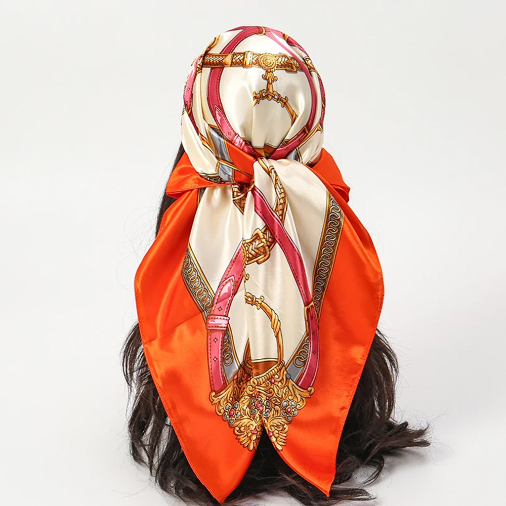 Fashion Scarves 90*90cm Women  - Silk Neck Scarf 评论和价格