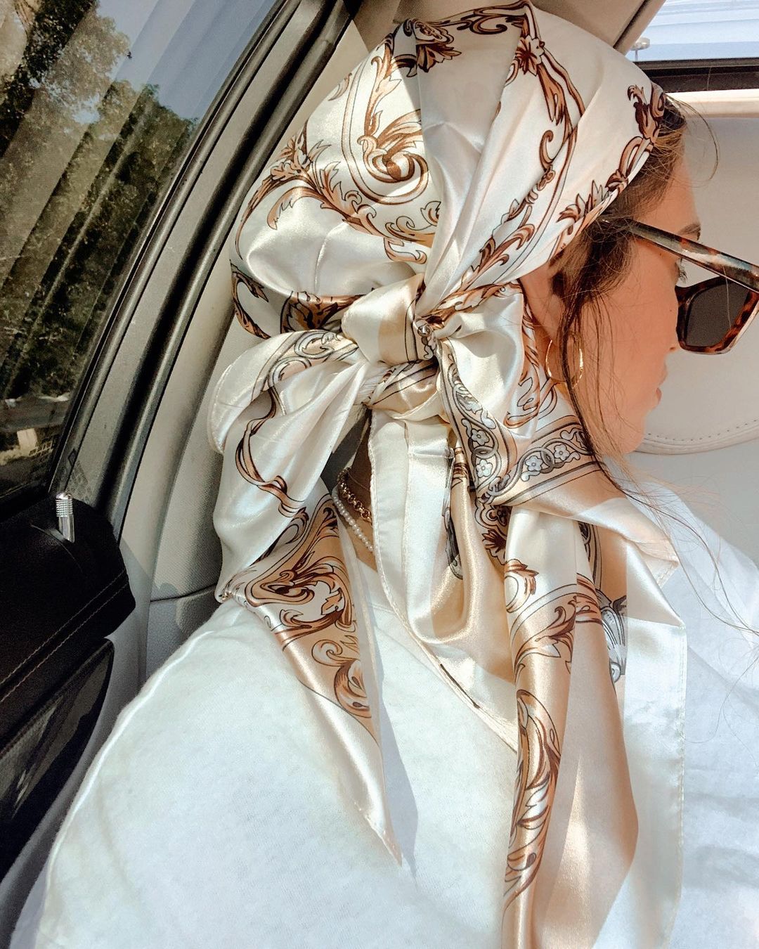 Satin Square Scarf Women Musli - Scarf Silk Square 评论和价格