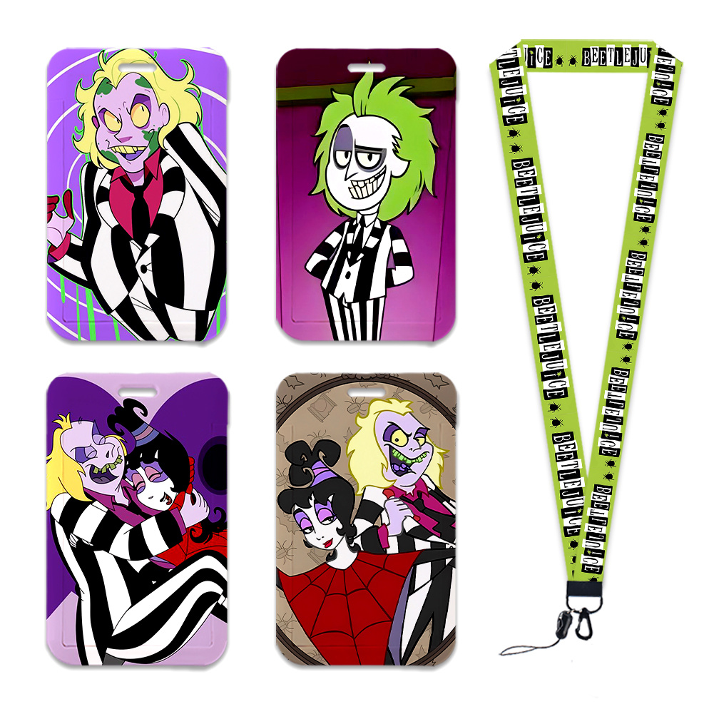 Cartoon Horror Movie ID Card H - Lanyard Badge Holder 评论和价格