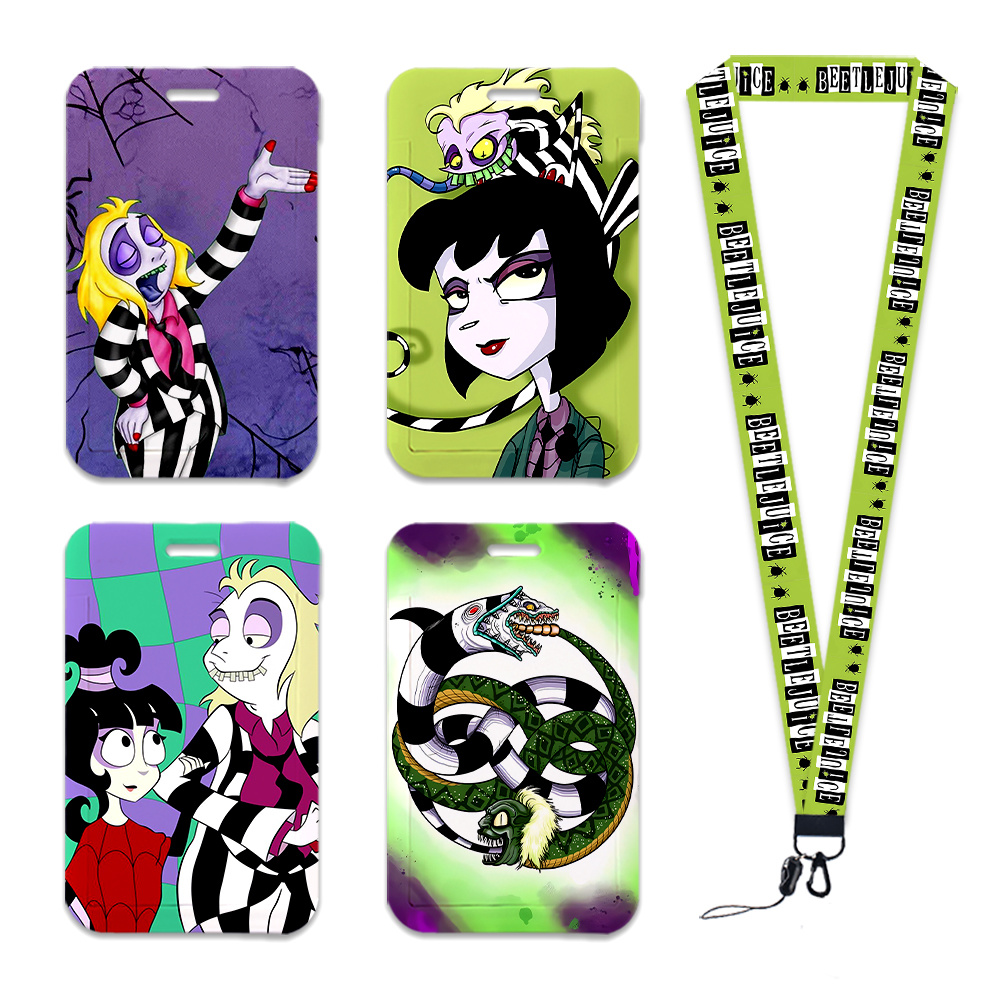 Cartoon Horror Movie ID Card H - Lanyard Badge Holder 评论和价格