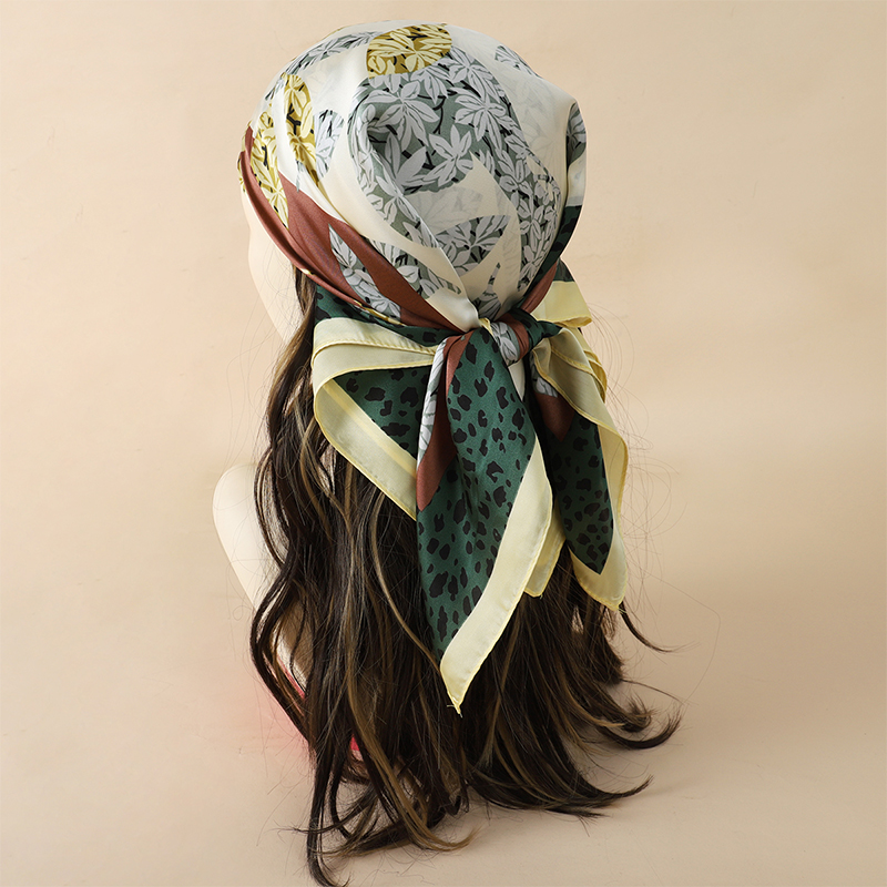 70x70cm Women Scarf Silk Feeli - Silk Neck Scarf 评论和价格