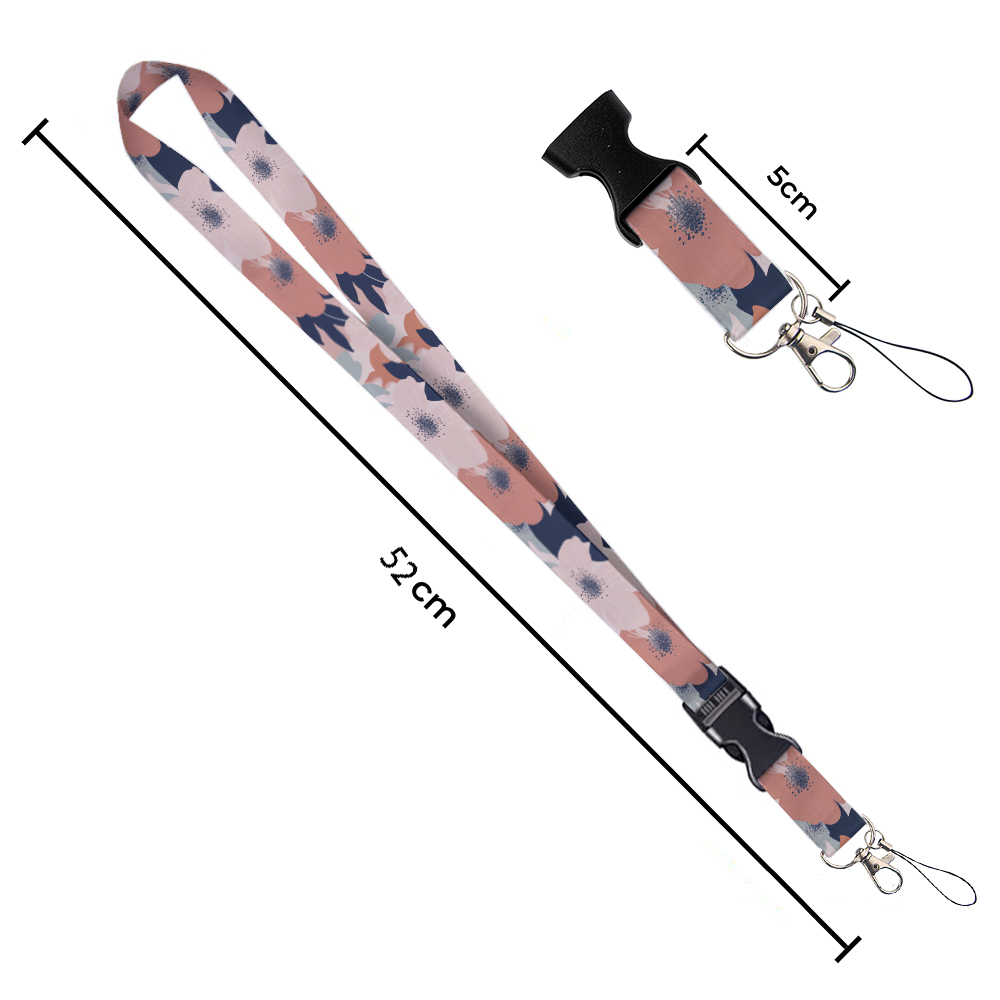Small animals inside flowers P - Lanyard Badge Holder 评论和价格