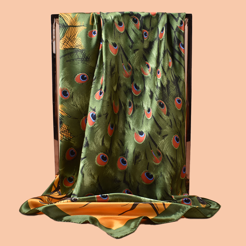 1PC Ladies Large Square Scarf  - Scarf Silk Square 评论和价格